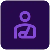 icon of person with arm in a sling